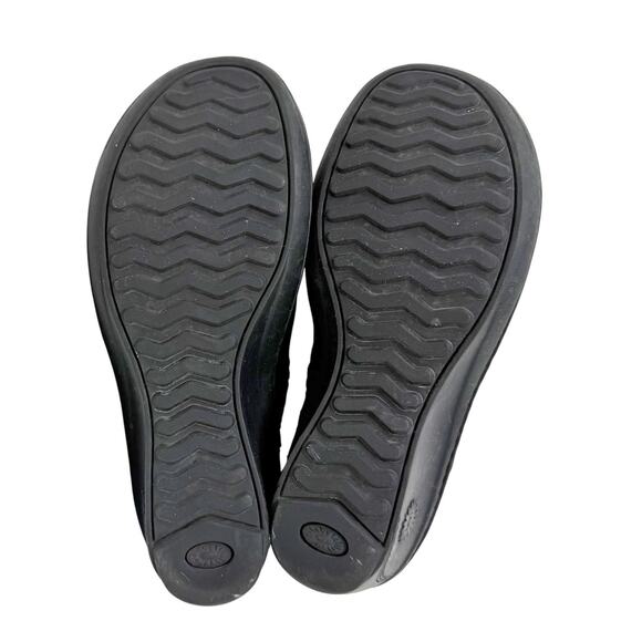 UGG Australia Gael Wedge Mule Clog Shoes size 8 Black Suede - Picture 12 of 16